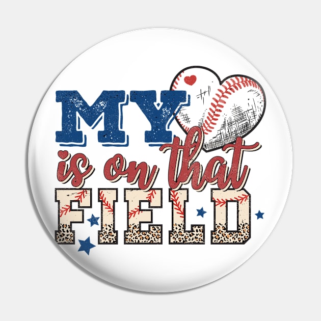 My heart is on the field Baseball Retro Funny Quote Hilarious Sayings Humor Pin by skstring