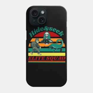 Retro Bigfoot, Alien And Loch Ness Monster Phone Case