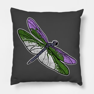 Genderqueer Dragonfly Pillow