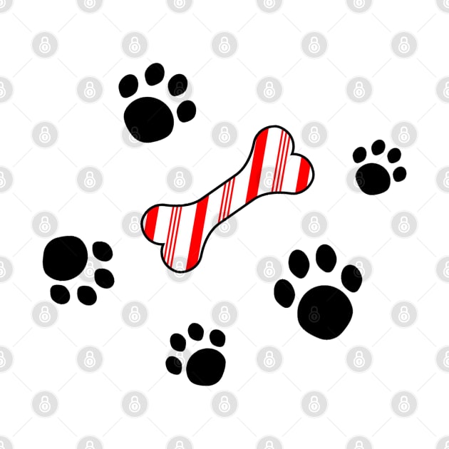 Dog treat Christmas candy cane. by CraftCloud