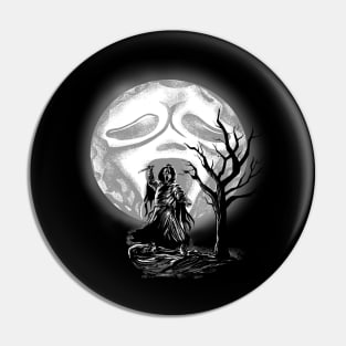 Ghost Moon Pin