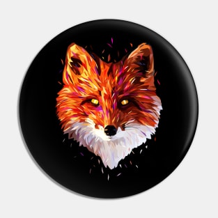 Fox Low Poly Abstract Pin