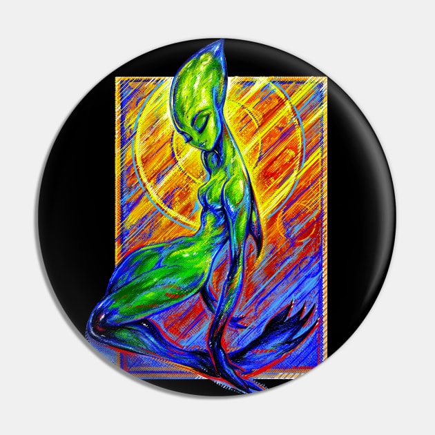 Mermaid Hybrid Pin by SuarezArt