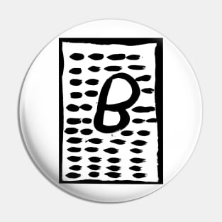 The letter B painting Pin