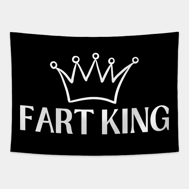 fart king crown Tapestry by PetLolly