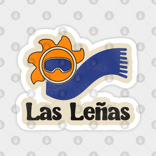Retro Las Leñas Ski Resort Argentina Magnet by darklordpug