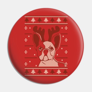 French Bulldog - Ugly Sweater Pin