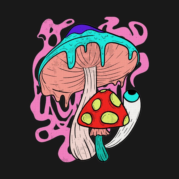 Psychedelic Mushrooms by Mooxy
