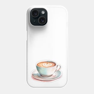 Cappuccino Heart Art Phone Case