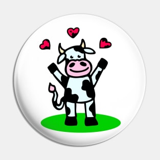 Cow in Love Pin