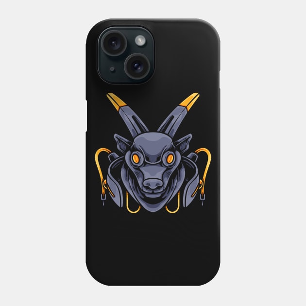 Cyber Goat Phone Case by andhiika