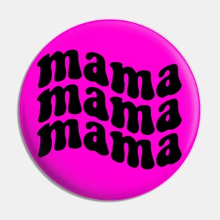 Groovy Mama (Black) Pin