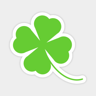 Lucky Four Leaf Clover Shamrock Magnet