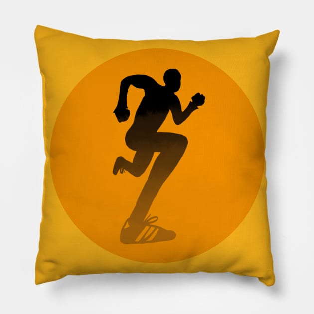 Runner Pillow by MarkSolario