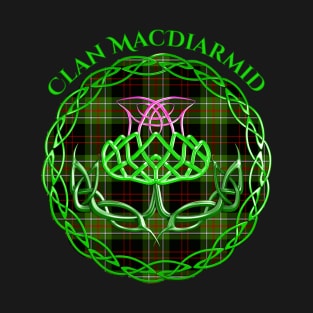 MacDiarmid Scottish Tartan Celtic Thistle T-Shirt