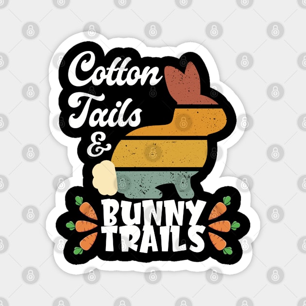 Cotton tails & bunny trails Magnet by CharlieCreates