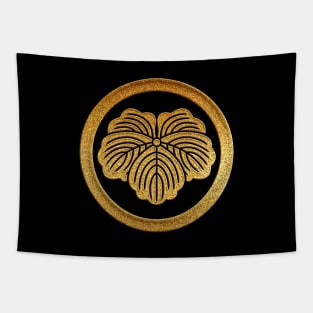 Gold Maruni Tsuta Kamon Tapestry