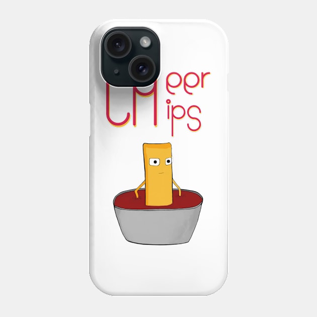 CHEER-CHIPS in ketchup🍿🌭🍟❗ Phone Case by VenchikDok