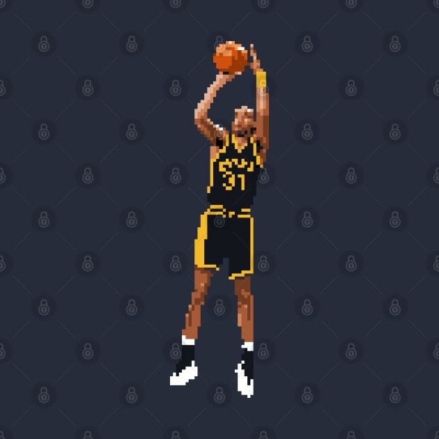 Reggie Miller Pixel Shot by qiangdade