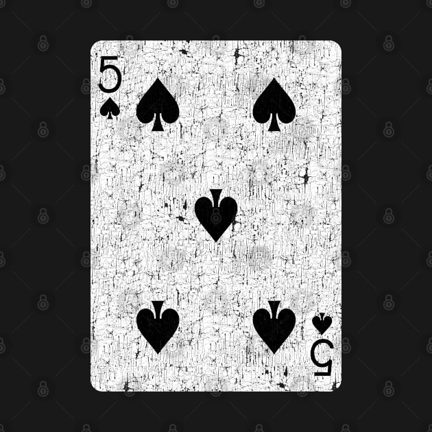 five of spades playing card by andzoo