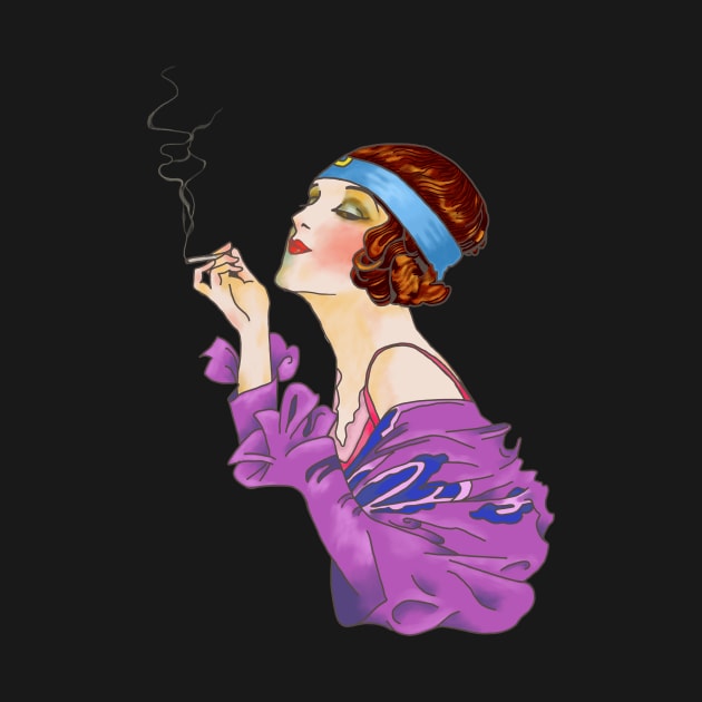Smoking Lady by Soth Studio