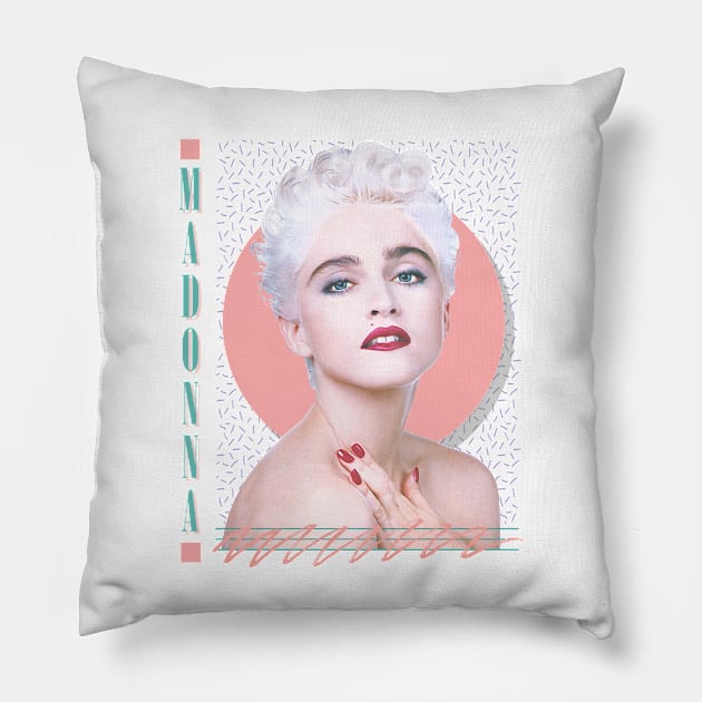 Madonna // Original 80s Vintage Style Design Pillow by DankFutura