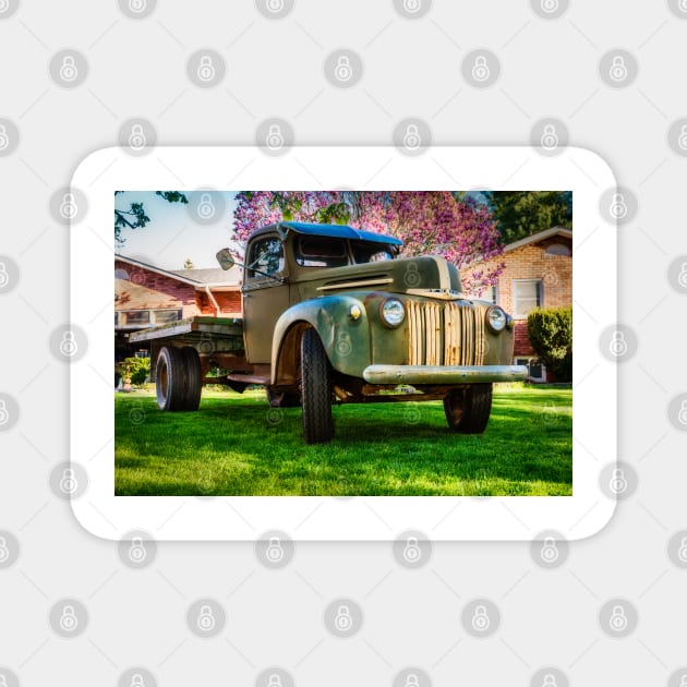 46 Ford Truck Flat Bed 5 Magnet by Robert Alsop