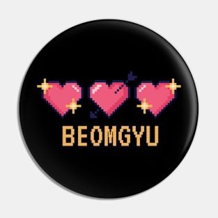 Beomgyu Pixel Heart Valentine TXT Pin