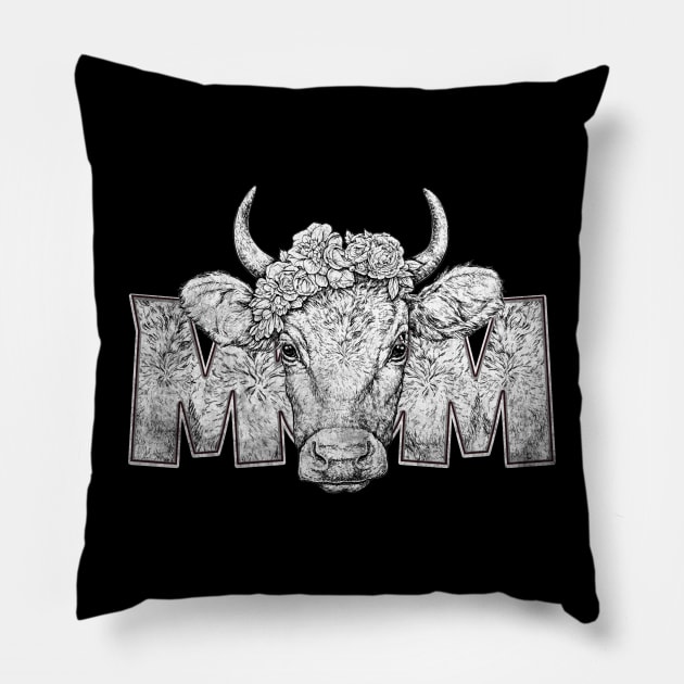 Cow Mom : Cute Mother's Day Cow Lovers Gifts For Mom Pillow by Africanob