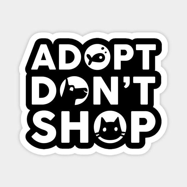 Cute Adopt Don't Shop Rescue Pet Owners & Lovers Magnet by theperfectpresents