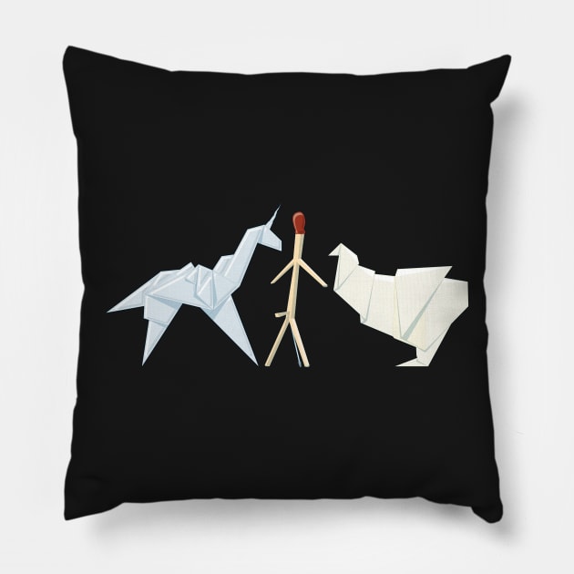 Blade Runner, Origami Pillow by Staermose