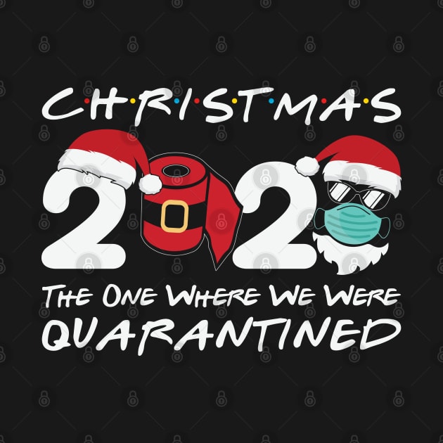 Christmas 2020 Quarantine Christmas Santa Face Wearing Mask by DragonTees