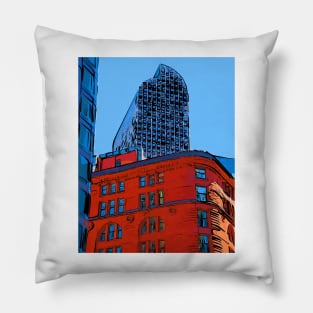 Rising Above The Brownstone Pillow