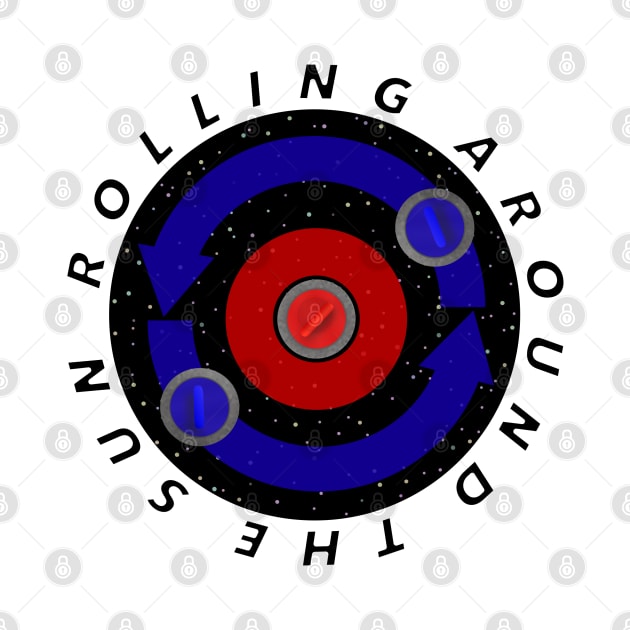 [Apparel only] Curling Stone rolling like the Earth's orbit (Outside Text) by kinocomart