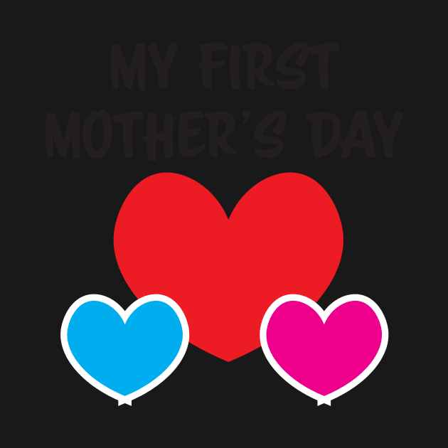 My First Mother's day mother of twins baby boy and baby girl by sigdesign