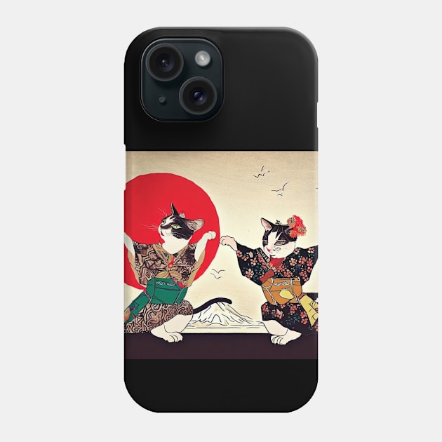 Geisha Cats Phone Case by Generation Last