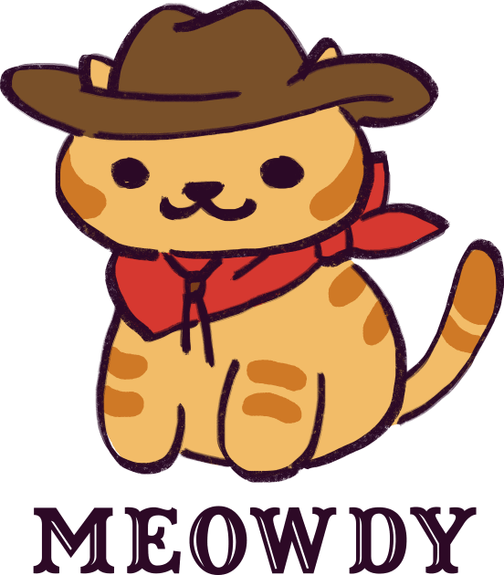 kitty collector billy the kitten / cowboy cat goes meowdy Kids T-Shirt by mudwizard