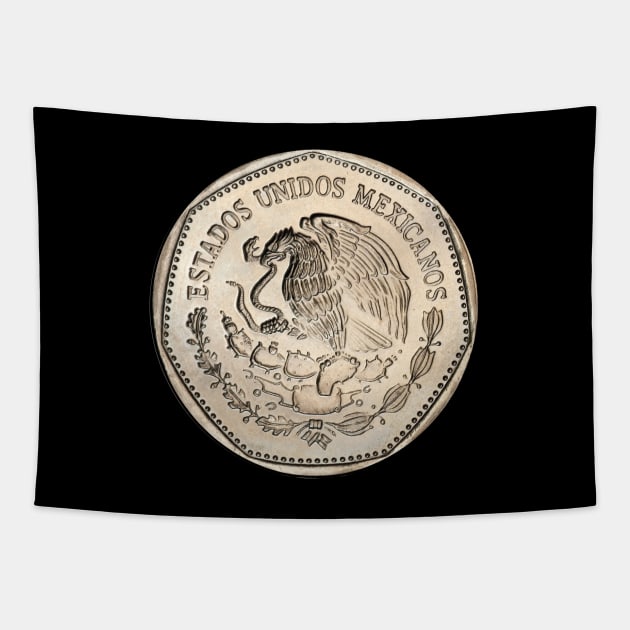 Mexican Peso Mexico Flag Bandera Mexican Centavo Immigrant Chicano Mexican Mexico Latina Latinx Raza La Migra Tapestry by Shirtsurf