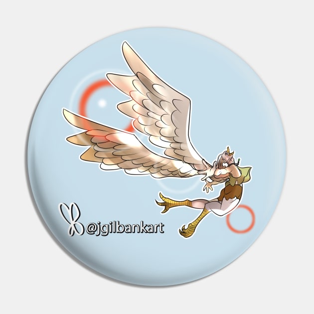 Joy of Flight Pin by jgilbankart