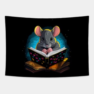 Rat Reads Book Tapestry