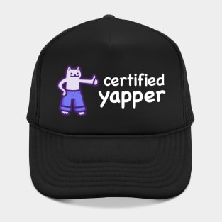 Certified Yapper (White Text) Hat