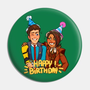 Borderlands Birthday Card Design Pin