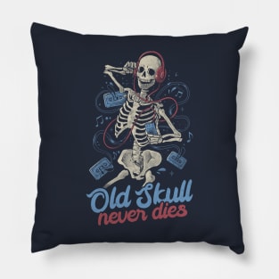 Old Skull Never Dies - Death Music Gift Pillow