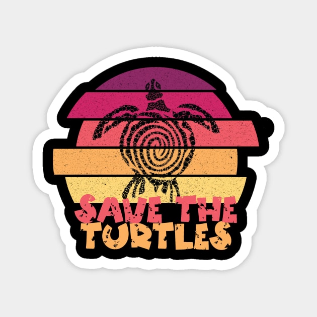 Save The Turtles Magnet by The WYLD Tribe
