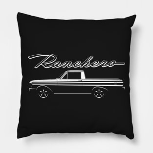 64-65 White Ranchero Pillow