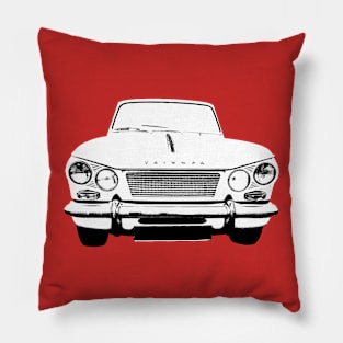 Triumph Vitesse 1960s British classic car monoblock black/white Pillow