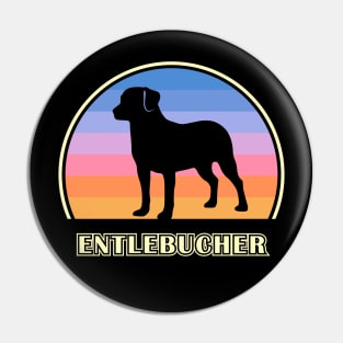 Entlebucher Mountain Dog Vintage Sunset Dog Pin