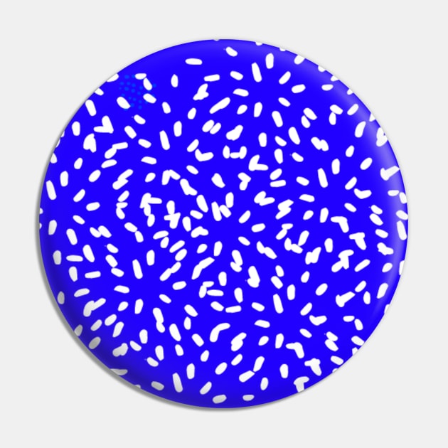 Blue polka dot floral graphic design Pin by Kaalpanikaa