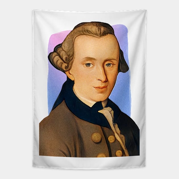 German Philosopher Immanuel Kant illustration Tapestry by Litstoy 