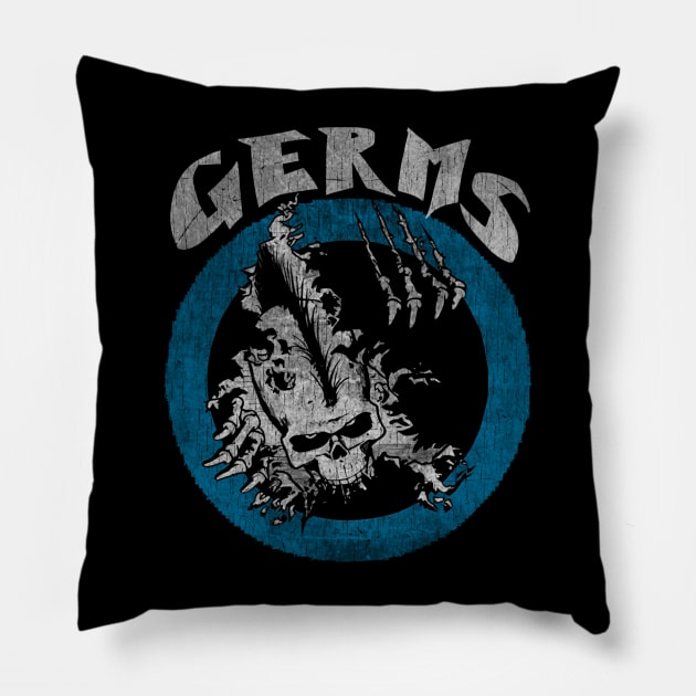 Germs (GI) 1979 Pillow by Black Red Store